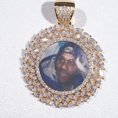 Large 3D Wheat Ear Custom Picture Pendant
