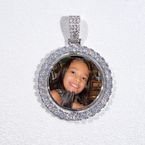 3D Spinning 2-Faced Custom Picture Pendant