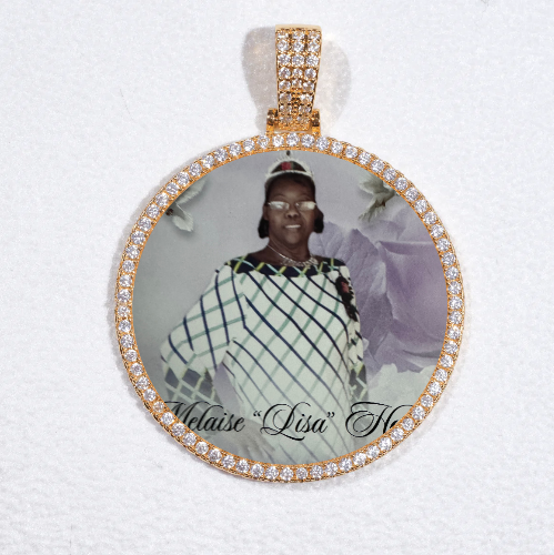MEDIUM 3D CIRCLE CUSTOM PICTURE PENDANT