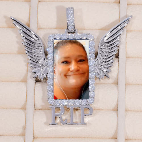 RIP WING 3D CUSTOM PICTURE PENDANT