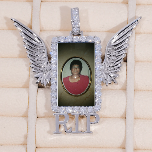 RIP WING 3D CUSTOM PICTURE PENDANT