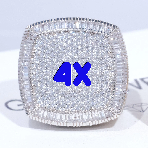 CUSTOM LETTER 3D ICED RING