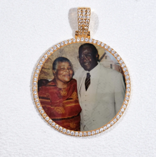 MEDIUM 3D CIRCLE CUSTOM PICTURE PENDANT
