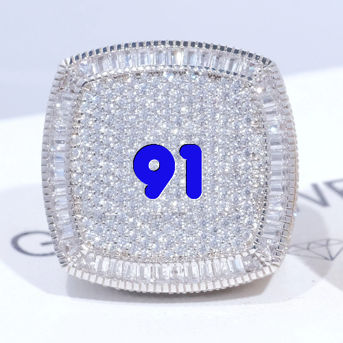 CUSTOM LETTER 3D ICED RING