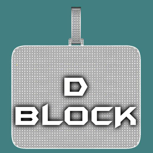 CUSTOM LETTER NECKLACE 3D BIG SQUARE