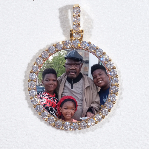 3D CIRCLE CUSTOM PICTURE PENDANT SMALL SIZE