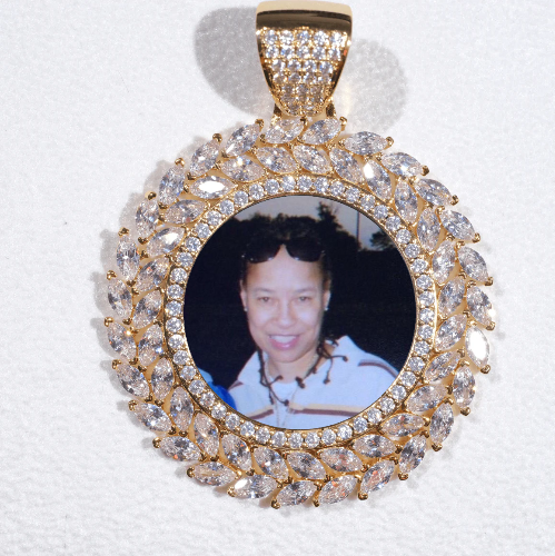Large 3D Wheat Ear Custom Picture Pendant