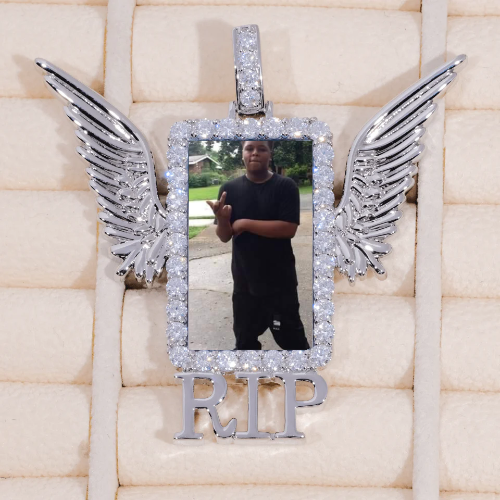 RIP WING 3D CUSTOM PICTURE PENDANT