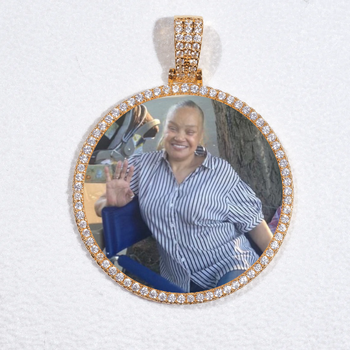 MEDIUM 3D CIRCLE CUSTOM PICTURE PENDANT