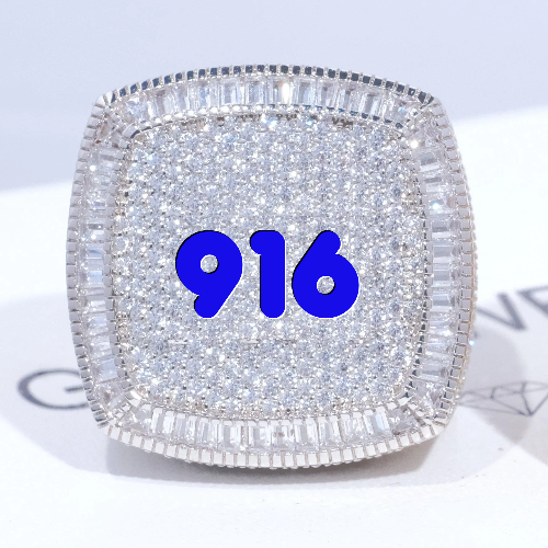 CUSTOM LETTER 3D ICED RING