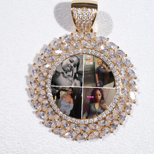 Large 3D Wheat Ear Custom Picture Pendant