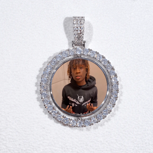 3D Spinning 2-Faced Custom Picture Pendant
