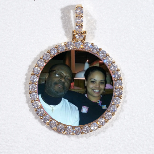 3D CIRCLE CUSTOM PICTURE PENDANT SMALL SIZE