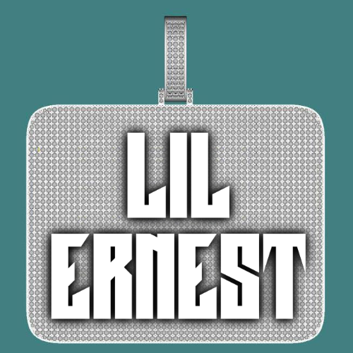CUSTOM LETTER NECKLACE 3D BIG SQUARE