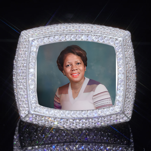 3D CUSTOM PICTURE ICED RING