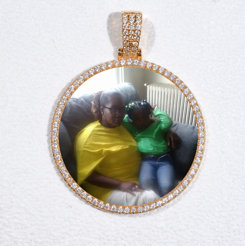 MEDIUM 3D CIRCLE CUSTOM PICTURE PENDANT
