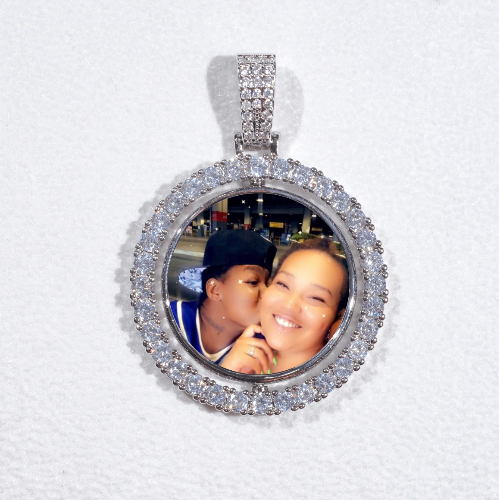 3D Spinning 2-Faced Custom Picture Pendant