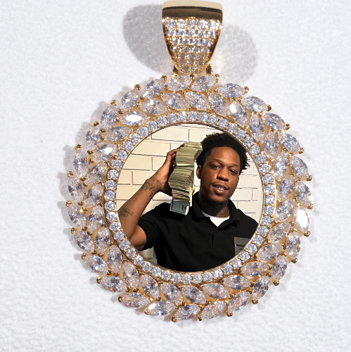 Large 3D Wheat Ear Custom Picture Pendant