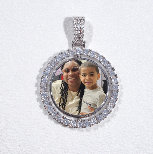 3D Spinning 2-Faced Custom Picture Pendant