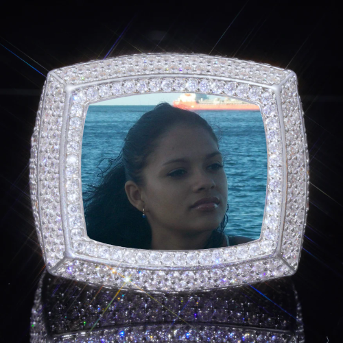 3D CUSTOM PICTURE ICED RING