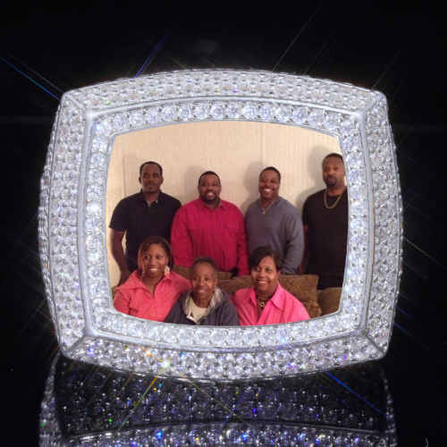 3D CUSTOM PICTURE ICED RING