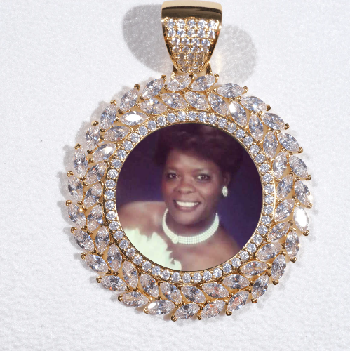 Large 3D Wheat Ear Custom Picture Pendant