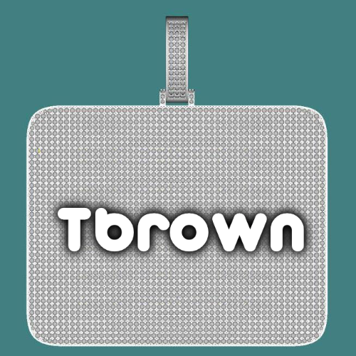 CUSTOM LETTER NECKLACE 3D BIG SQUARE