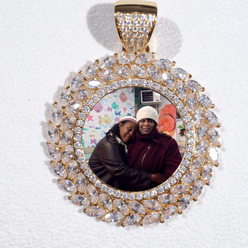 Large 3D Wheat Ear Custom Picture Pendant