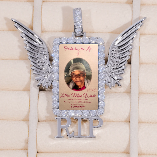 RIP WING 3D CUSTOM PICTURE PENDANT