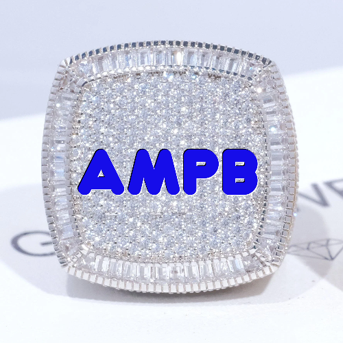 CUSTOM LETTER 3D ICED RING