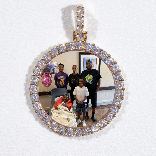 3D CIRCLE CUSTOM PICTURE PENDANT SMALL SIZE
