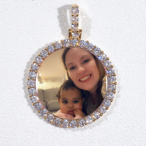 3D CIRCLE CUSTOM PICTURE PENDANT SMALL SIZE