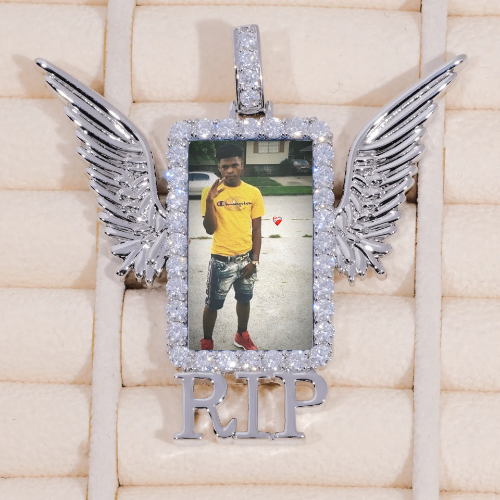 RIP WING 3D CUSTOM PICTURE PENDANT