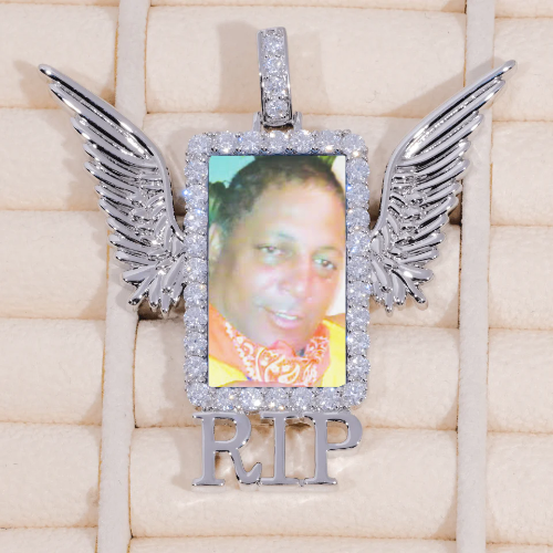 RIP WING 3D CUSTOM PICTURE PENDANT