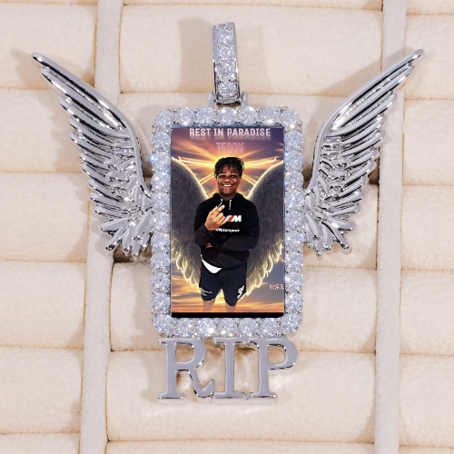 RIP WING 3D CUSTOM PICTURE PENDANT