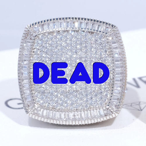 CUSTOM LETTER 3D ICED RING