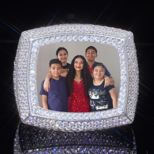 3D CUSTOM PICTURE ICED RING