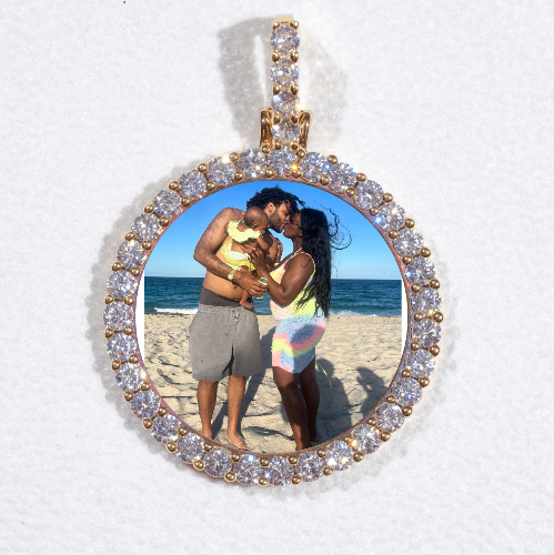 3D CIRCLE CUSTOM PICTURE PENDANT SMALL SIZE