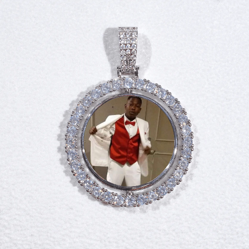 3D Spinning 2-Faced Custom Picture Pendant