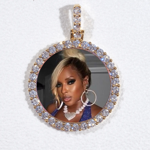 3D CIRCLE CUSTOM PICTURE PENDANT SMALL SIZE