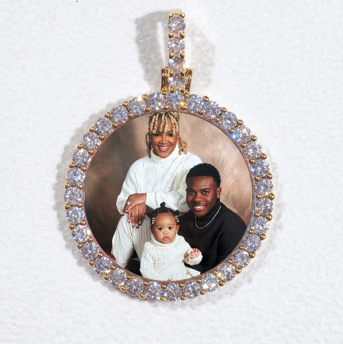 3D CIRCLE CUSTOM PICTURE PENDANT SMALL SIZE