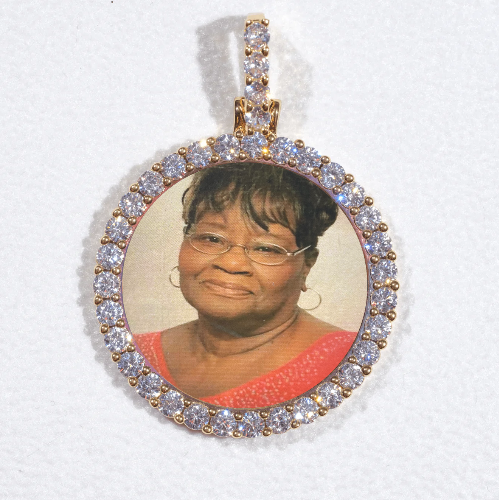 3D CIRCLE CUSTOM PICTURE PENDANT SMALL SIZE