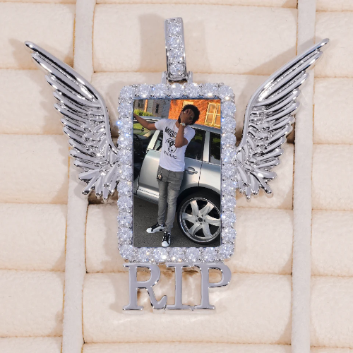 RIP WING 3D CUSTOM PICTURE PENDANT