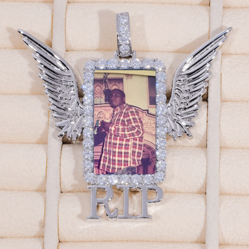 RIP WING 3D CUSTOM PICTURE PENDANT