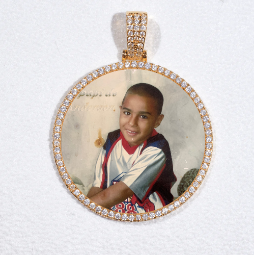 MEDIUM 3D CIRCLE CUSTOM PICTURE PENDANT