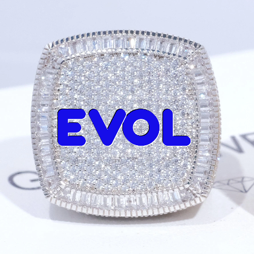 CUSTOM LETTER 3D ICED RING