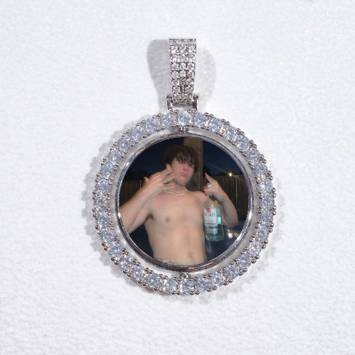 3D Spinning 2-Faced Custom Picture Pendant