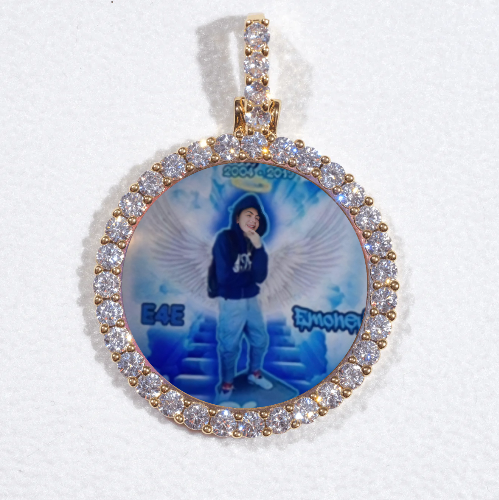3D CIRCLE CUSTOM PICTURE PENDANT SMALL SIZE