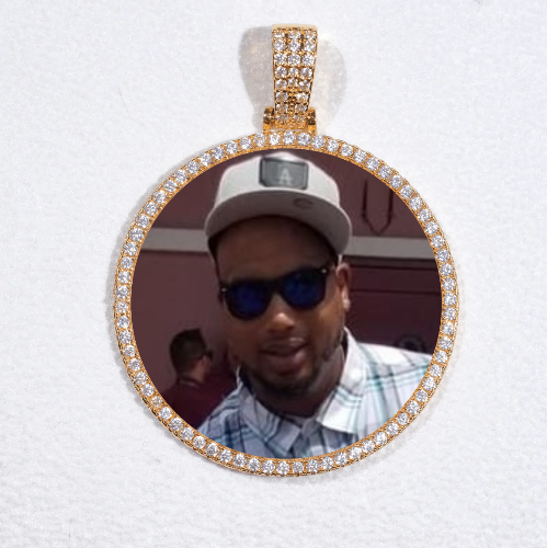 MEDIUM 3D CIRCLE CUSTOM PICTURE PENDANT