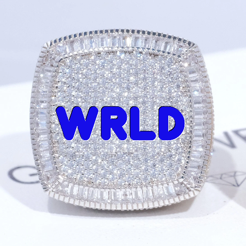 CUSTOM LETTER 3D ICED RING